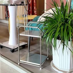 Retro Industrial Style Stainless Steel Edge Table - Multifunctional Sofa Cabinet, Nordic Minimalist Design, Simple and Durable