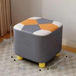 Wooden Waterproof Square Living Room Stools Colorful Creative Design Soft Bedroom Ottoman Simple Cute Modern Home Furniture