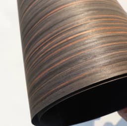 Size:2.5x0.58meter Thick:0.25mm Noble Black Gold Technology Wood Skin Home Speaker Car Interior Veneer Decoration