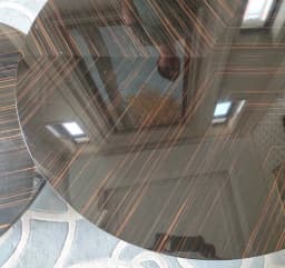Size:2.5x0.58meter Thick:0.25mm Noble Black Gold Technology Wood Skin Home Speaker Car Interior Veneer Decoration