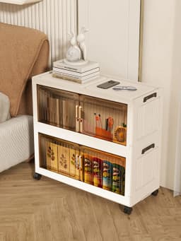 MultiFunctional Room Storage Cabinet with Double Doors Multiple Layers Thickened Design for Home Living Room Miscellaneous Goods