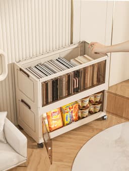 MultiFunctional Room Storage Cabinet with Double Doors Multiple Layers Thickened Design for Home Living Room Miscellaneous Goods