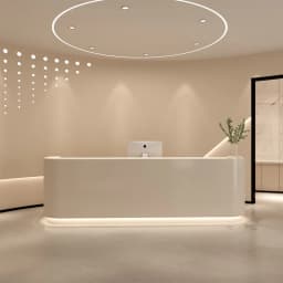 Beauty salon simple cream wind checkout page medical beauty dental clinic bar table clothing store yoga studio company front des