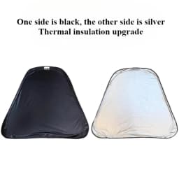 Airbus A320 321 sunshade, titanium silver portable, foldable sun shield, UV protection, sun protection, heat insulation