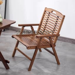 Outdoor Portable Folding Camping Chair Bamboo Summer Leisure Picnic Chair Home Balcony Back Nap Lounge Chair
