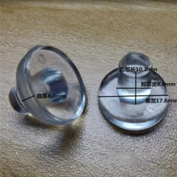 Transparent/Black Rubber Embedded Furniture Table Chair Leg Feet Bottom Glide Slide Pad Table Chair Foot Nail