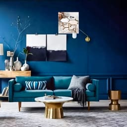luxury side table Brush Brass console table Nordic Contemporary corner coffee table