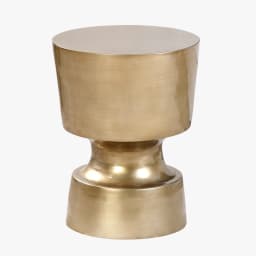 luxury side table Brush Brass console table Nordic Contemporary corner coffee table