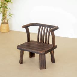 Solid Wood Chinese Vintage Lounge Chair Zen Courtyard Stool with Round Backrest & Oriental Tea Ceremony Seating for Balcony