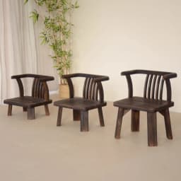 Solid Wood Chinese Vintage Lounge Chair Zen Courtyard Stool with Round Backrest & Oriental Tea Ceremony Seating for Balcony