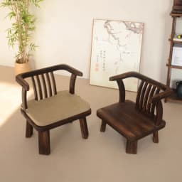 Solid Wood Chinese Vintage Lounge Chair Zen Courtyard Stool with Round Backrest & Oriental Tea Ceremony Seating for Balcony