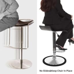 2PCS Bar Stools Leg Protectors Ring Stretchable Silicone Non-Slip Chair Leg Protector Chair Footrest Bottom Pads Protect Floor
