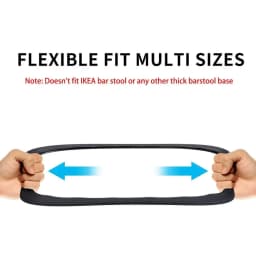 2PCS Bar Stools Leg Protectors Ring Stretchable Silicone Non-Slip Chair Leg Protector Chair Footrest Bottom Pads Protect Floor
