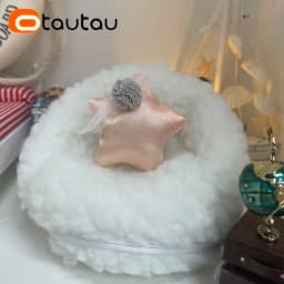 OTAUTAU 12cm/5inch Diameter Mini Bean Bag Pouf Gift for 1/12 BJD Doll House Furniture Couch Sofa Bed Lounger Beanbag Chair SF294