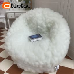 OTAUTAU 12cm/5inch Diameter Mini Bean Bag Pouf Gift for 1/12 BJD Doll House Furniture Couch Sofa Bed Lounger Beanbag Chair SF294