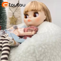 OTAUTAU 12cm/5inch Diameter Mini Bean Bag Pouf Gift for 1/12 BJD Doll House Furniture Couch Sofa Bed Lounger Beanbag Chair SF294