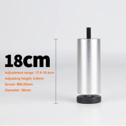 4PCS Adjustable Furniture Leg M8 Aluminum Alloy Table Legs For TV Cabinet,Wardrobe,Raised Refrigerator Washing Machine Feet