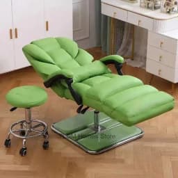 Hydraulic Leg Barber Shop Chair Reclining And Lifting Beauty Chair Beauty Salon Comfortable Tattoo Chair 의자 Hair Salon Furniture