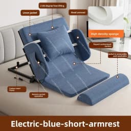 Smart Electric Adjustable Bed Stand Assist Recliner Heavy Duty Hand Movement Home Care Hospital Bedroom Furniture