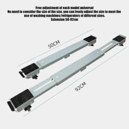 Heavy Duty Appliance Rollers Multipurpose Washer and Dryer Wheels Refrigerator Movers Sliders Metal Washing Machine Casters Home