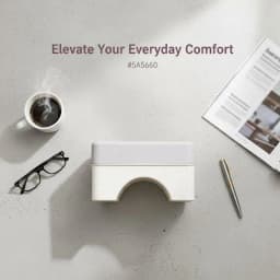 Ergonomic PP Footrest For Office Desk Fits Under Desk Use At Work Sofa Study Comfortable Space-Saving.