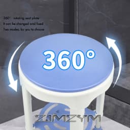 Rotatable Stool Anti-slip Bath Chair 6 Gears Height Adjustable Bath Tub Shower Chair Seat For Pregnant Woman Elderly
