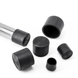  Black Round Soft PVC Table Chair Leg Tube Cap Anti-Skid Floor Protector Caps 6mm-76mm Floor Protector Pads