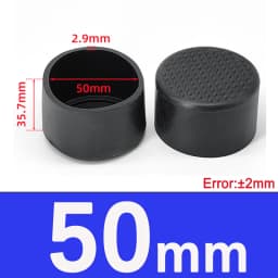  Black Round Soft PVC Table Chair Leg Tube Cap Anti-Skid Floor Protector Caps 6mm-76mm Floor Protector Pads