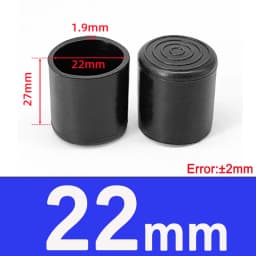  Black Round Soft PVC Table Chair Leg Tube Cap Anti-Skid Floor Protector Caps 6mm-76mm Floor Protector Pads
