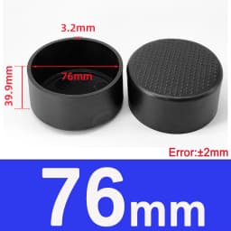 Black Round Soft PVC Table Chair Leg Tube Cap Anti-Skid Floor Protector Caps 6mm-76mm Floor Protector Pads