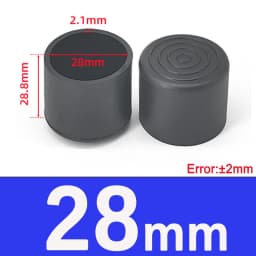  Black Round Soft PVC Table Chair Leg Tube Cap Anti-Skid Floor Protector Caps 6mm-76mm Floor Protector Pads