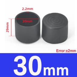  Black Round Soft PVC Table Chair Leg Tube Cap Anti-Skid Floor Protector Caps 6mm-76mm Floor Protector Pads