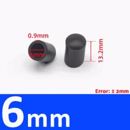  Black Round Soft PVC Table Chair Leg Tube Cap Anti-Skid Floor Protector Caps 6mm-76mm Floor Protector Pads