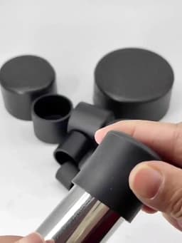  Black Round Soft PVC Table Chair Leg Tube Cap Anti-Skid Floor Protector Caps 6mm-76mm Floor Protector Pads