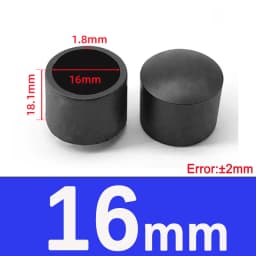  Black Round Soft PVC Table Chair Leg Tube Cap Anti-Skid Floor Protector Caps 6mm-76mm Floor Protector Pads