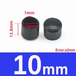 Black Round Soft PVC Table Chair Leg Tube Cap Anti-Skid Floor Protector Caps 6mm-76mm Floor Protector Pads