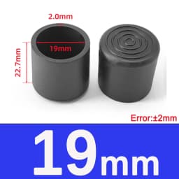  Black Round Soft PVC Table Chair Leg Tube Cap Anti-Skid Floor Protector Caps 6mm-76mm Floor Protector Pads