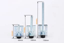 4Pcs 60/100/150mm Table Legs Metal Leveling Feet Screw Furniture Adjustable Cabinet Corner Bracket Floor protection Hardware