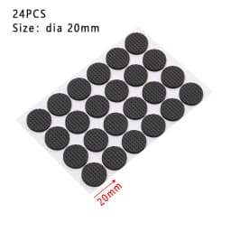 1/2/6/15/24PCS Anti Noisy Self-adhesive Furniture Leg Pads Anti-slip Rub Mat Soft Thickening Geometric Shape Floor Protector