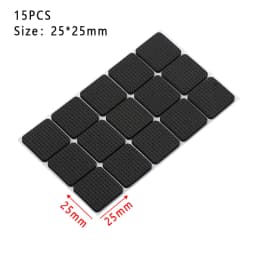 1/2/6/15/24PCS Anti Noisy Self-adhesive Furniture Leg Pads Anti-slip Rub Mat Soft Thickening Geometric Shape Floor Protector