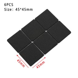 1/2/6/15/24PCS Anti Noisy Self-adhesive Furniture Leg Pads Anti-slip Rub Mat Soft Thickening Geometric Shape Floor Protector