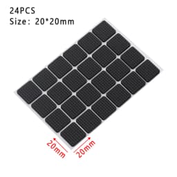 1/2/6/15/24PCS Anti Noisy Self-adhesive Furniture Leg Pads Anti-slip Rub Mat Soft Thickening Geometric Shape Floor Protector
