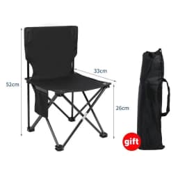 Outdoor Portable Folding Chair With Storage Bag Foldable Car Outdoor Chair Lightweight Bearing Strong Ride Comfort Camping Gear