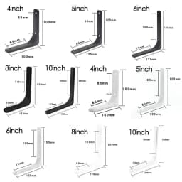 Steel Triangle Angle Bracket Wall Mounted Heavy Support Adjustable Bench Table Shelf Support Bracket Furniture Hardware