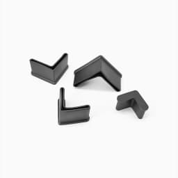 PVC Foot Cover Triangle Angle Iron Foot Rubber Pad Non-Slip Shelf Furniture Feet Leg Pads Floor Protector Black White Yellow