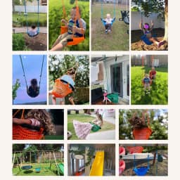Portable Kid Garden Swing Chair Hanging Children Kindergarten Chair Outside Indoor Weave Small Basket Swing For Children Swing