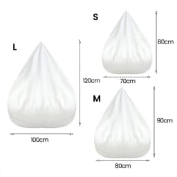 Lazy Sofa Cover Liner Mesh Bean Bag Inner Lining Without Filling Anti-fouling Replacement Bean Bag for Bedroom Living Sofa Chair