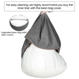 Lazy Sofa Cover Liner Mesh Bean Bag Inner Lining Without Filling Anti-fouling Replacement Bean Bag for Bedroom Living Sofa Chair