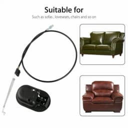 Metal Recliner Release Handle with Cable Recliner Pull Handle Release for Glider Rocking Chair Recliner