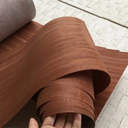 Natural Genuine Wood Veneer Sliced Sapele 0.2mm Veneers Furniture Edge Banding Veneer 26*250cm（W*L）